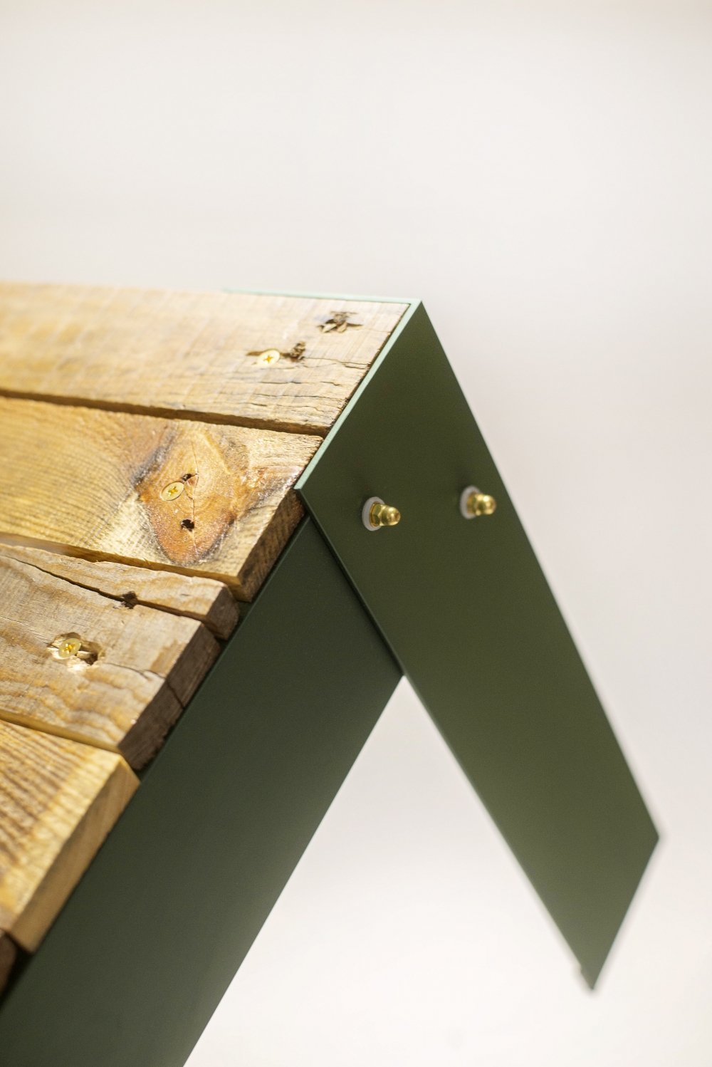 Bijzettafel van Aluminium en Pallethout (foto 7)