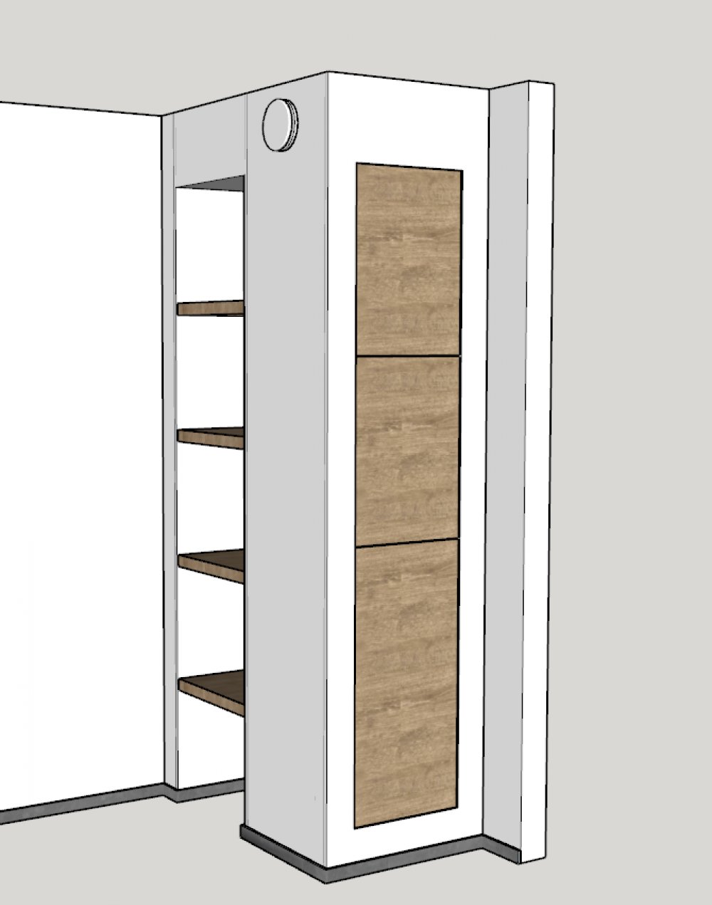 Gestucte badkamerkast (foto 3)