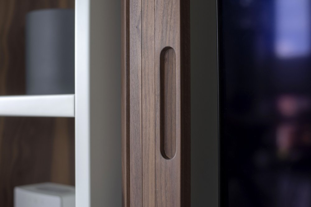 TV-meubel met handgemaakt rolluik (foto 22)